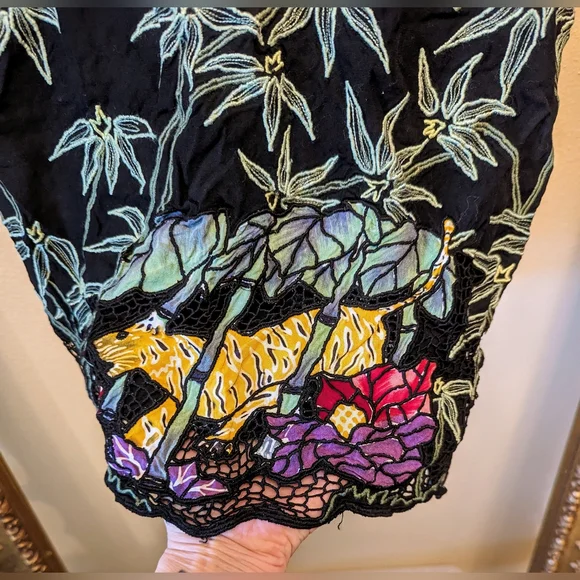 VINTAGE BOHO HIPPY TOP SZ M - Picture 4 of 8